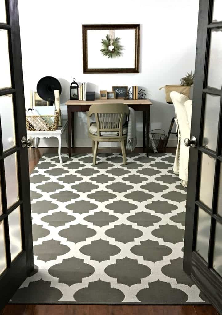 French Doors leading into craft room