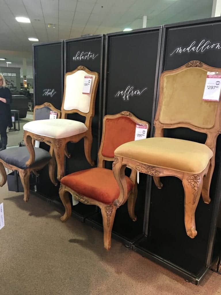 Chair Display Joanna Gaines Furniture