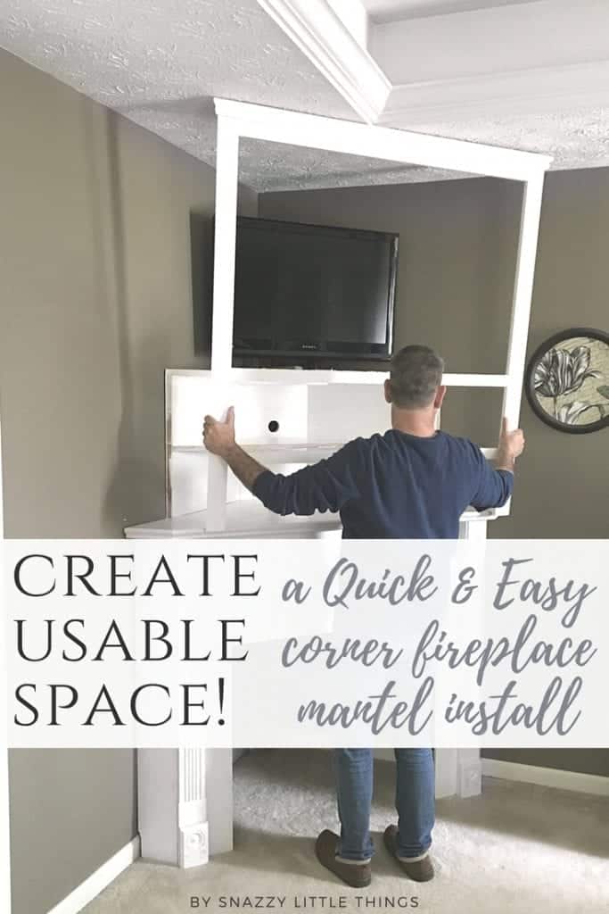 Create Usable Space with a Quick and Easy Fireplace Mantel Installation