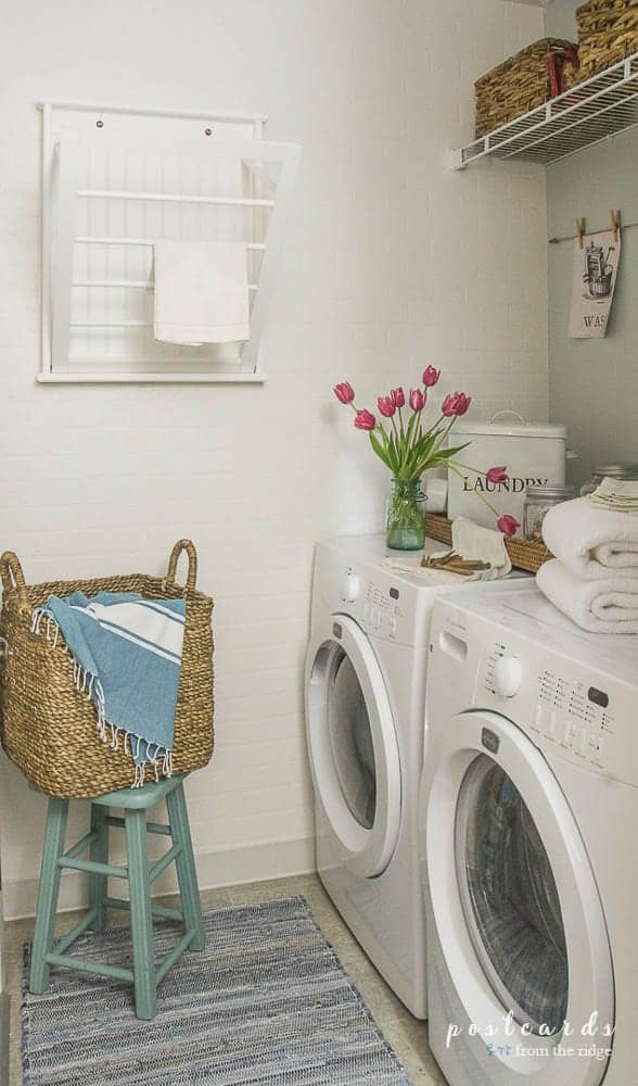 laundry room makeover Postcards From the Ridge