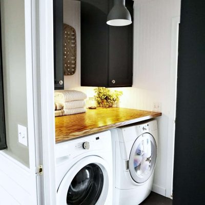 Industrial Farmhouse Laundry Room Makeover