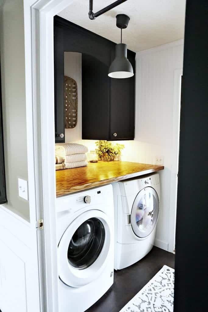 Industrial Farmhouse Laundry Room Makeover