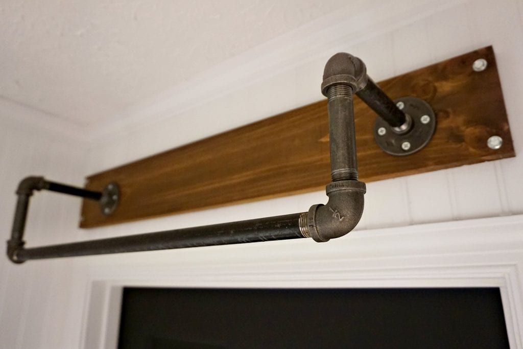 Industrial Style Above Door Hanging Rod Valet