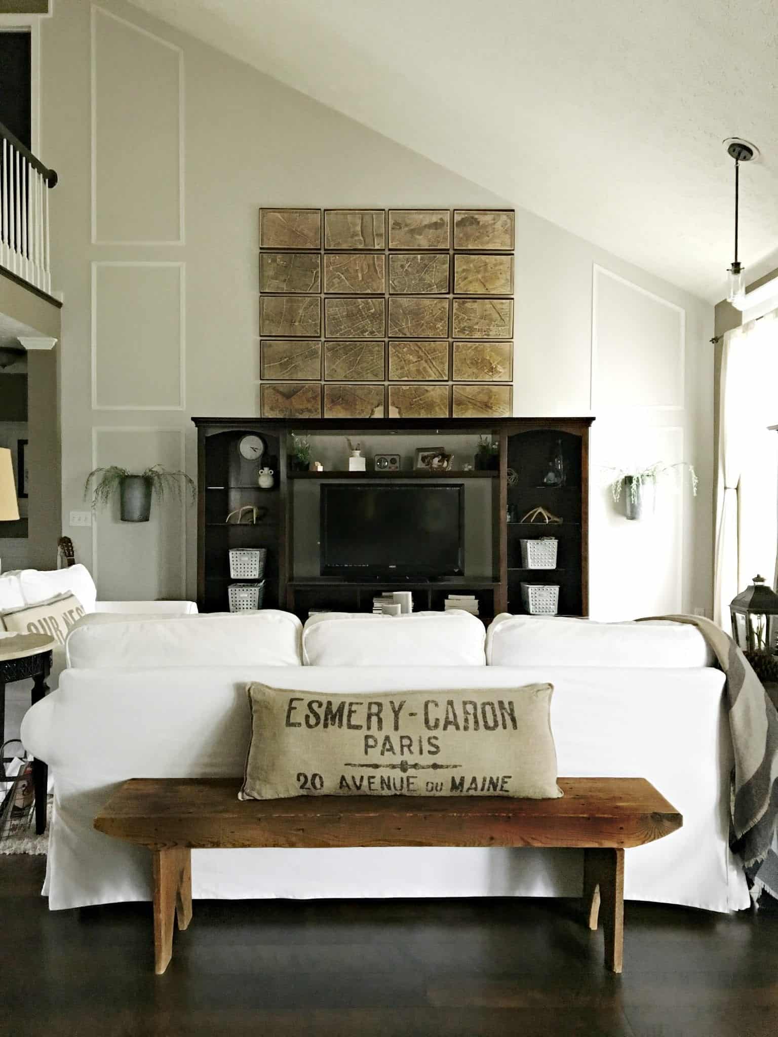 cheap decorating ideas living room with diy printer art