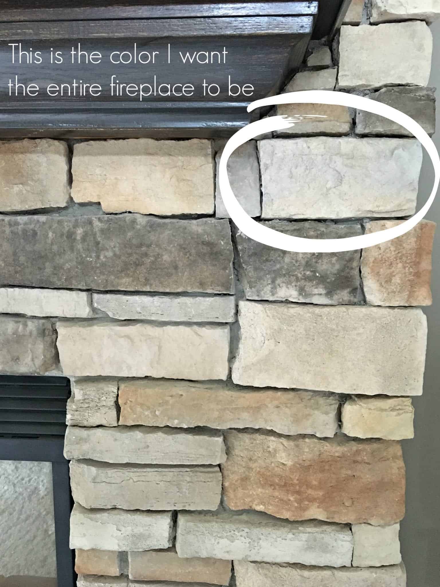 how to paint a stone fireplace