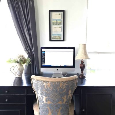 Life Isn't Perfect Home Tour Office with Missing Curtain and Desk