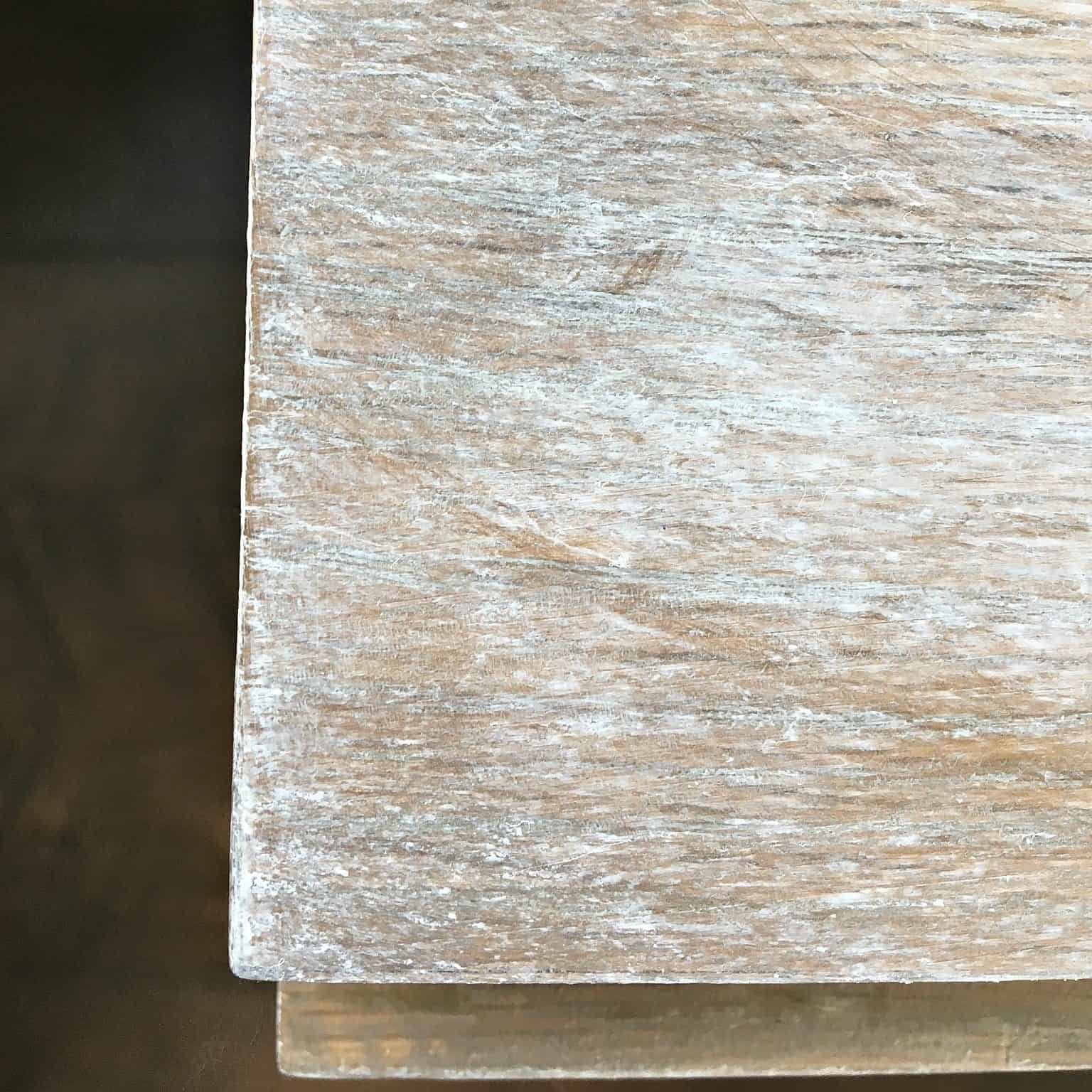 DIY Weathered Oak Finish with Annie Sloan White Wax