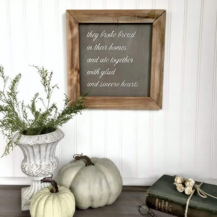 Silhouette Cameo Rustic Sign Tutorial with wood frame