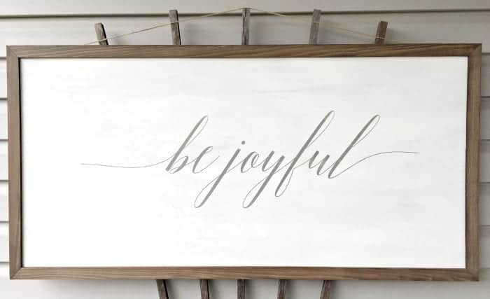 Be Joyful Farmhouse Sign 2x4