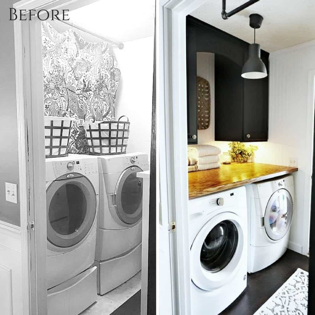 Before & After Laundry Room