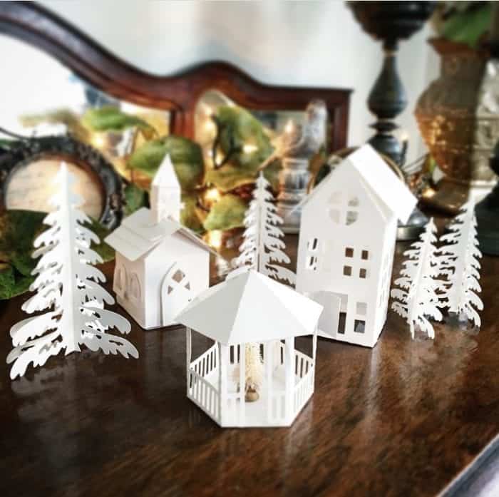 DIY Paper Christmas Village