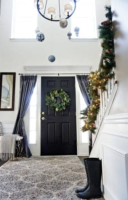 Modern Farmhouse Holiday Home Tour 2017 View of Front Door