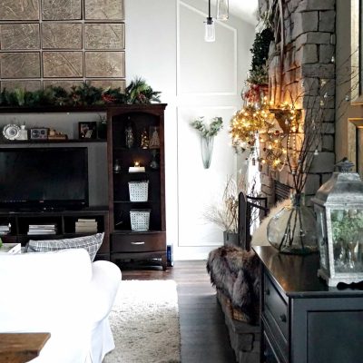 Modern Rustic Holiday Home Tour 2017 Right View of Paris Map