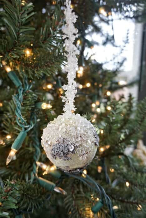 Modern Rustic Holiday Home Tour 2017 Small Natural Ornament