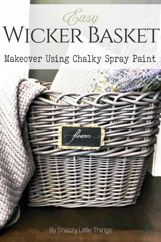 Easy Wicker Basket Makeover with Paint