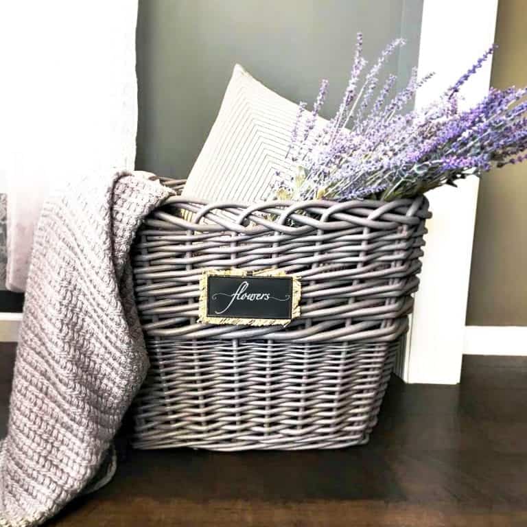 Easy Wicker Basket Makeover