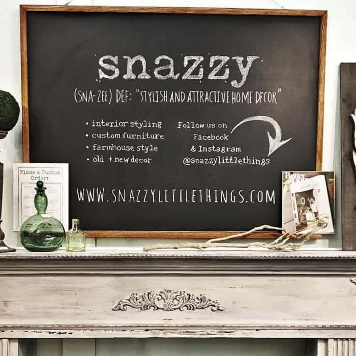 Store Tour of Snazzy Little Things Chalkboard Sign