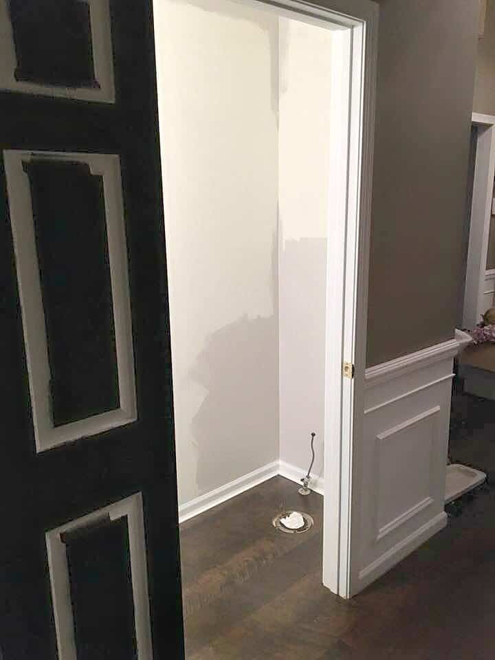 Powder Room Painting Walls Gray Ghost