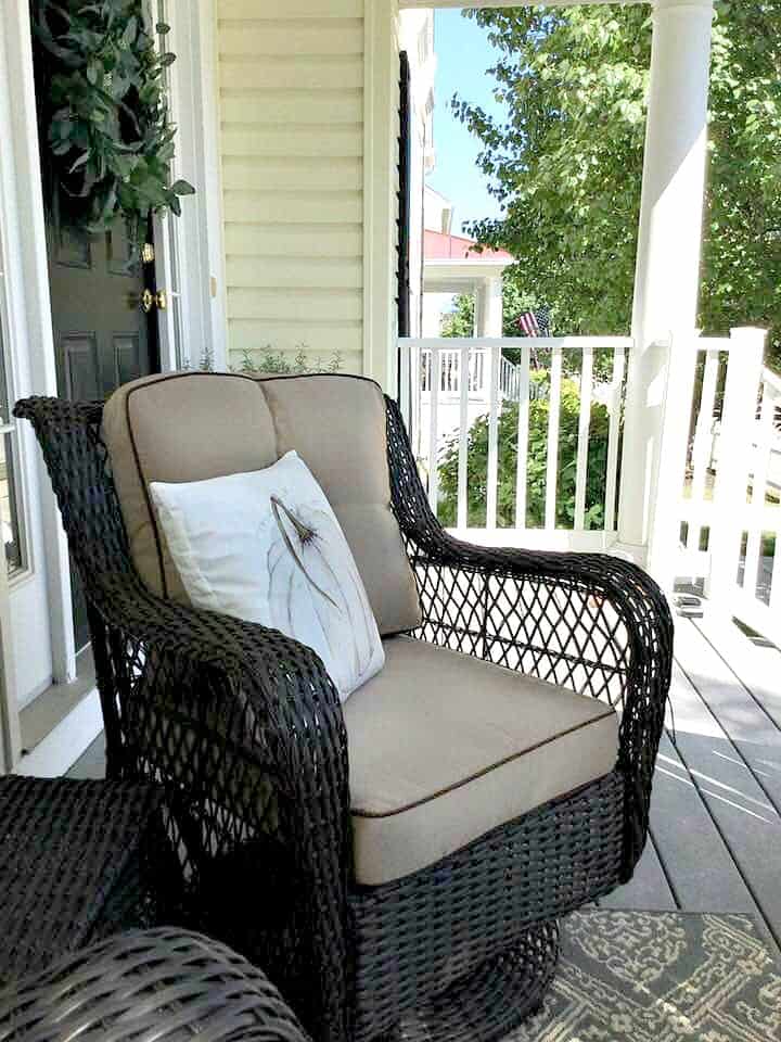 Nod to fall front porch tour picture of new chairs