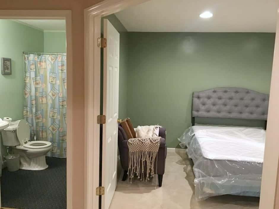 One Room Challenge Peek at Ugly Bathroom