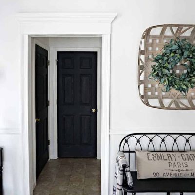 Entryway Upgrade Fypon Crosshead over door