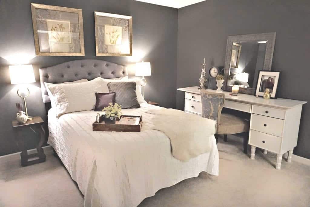 Night Tour Guest Bedroom Reveal Full view