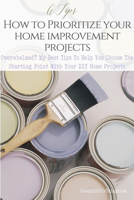 How to prioritize home improvement projects 