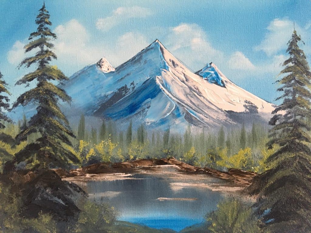 We tried our 1st Bob Ross paint class, here's what happened