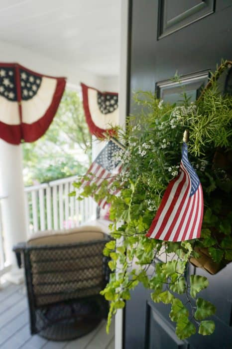 Patriotic Front Porch for Summer