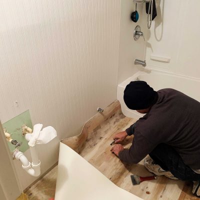 Vinyl Sheet Flooring Installation