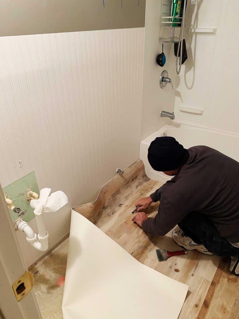 Vinyl Sheet Flooring Installation