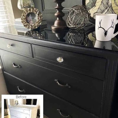 Designer Night Stand Knock Off Before and After