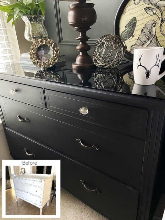 Designer Night Stand Knock Off Before and After