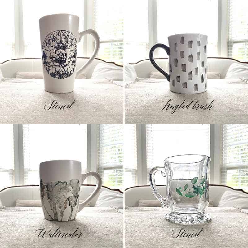 4 DIY Painted Mug Designs