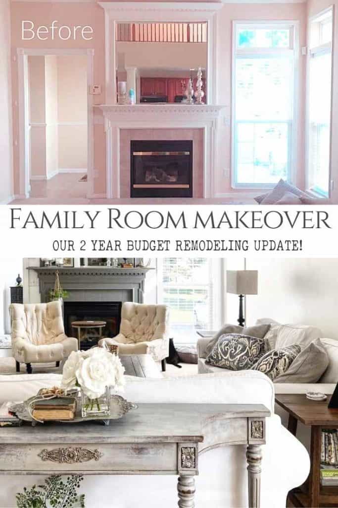 Living Room Tour, 2 year remodeling update using paint and mixing antiques with new decor.