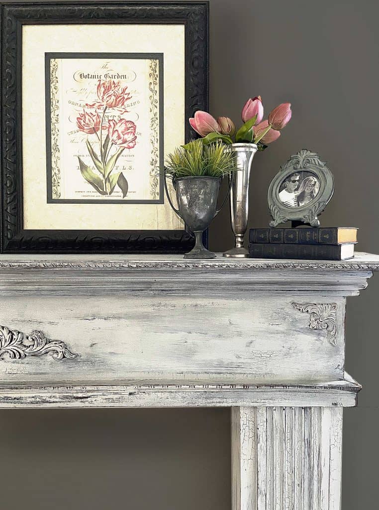 Milk Paint Basics Chippy Vintage Style Mantel