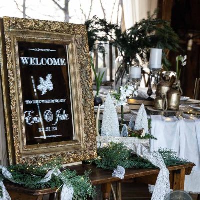 Winter Wedding Decor with Cricut Explore Air