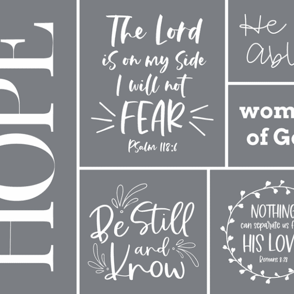 bible verse stencil