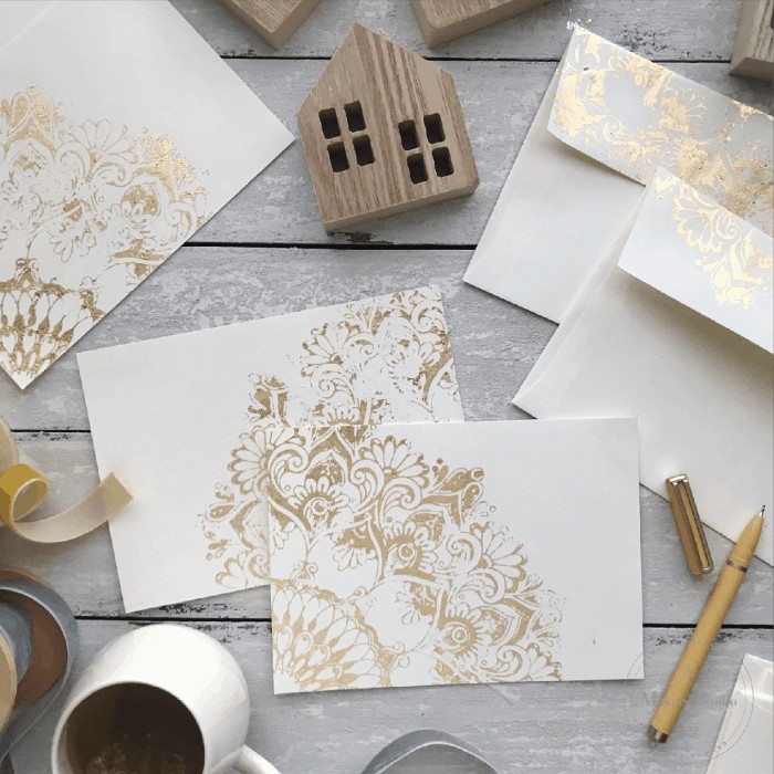 Paint Shop with Wooden House and handmade cards