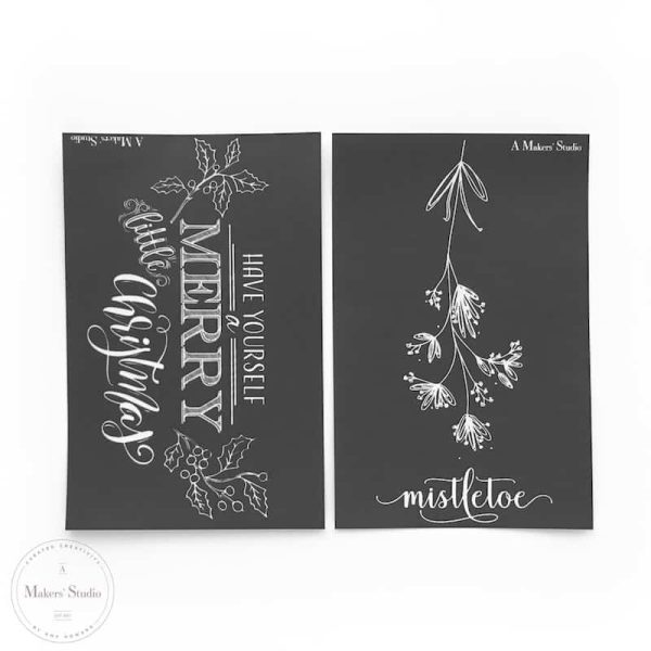 pack of 2 holiday mesh stencils